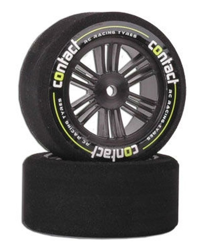 CONTACT Nitro 1:10 Moosgummi Reifen 30mm 40Sh auf Carbon-Felge J14074
