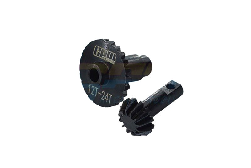 GPM Kegelzahnräder gehärtet 12/24Z schwarz Traxxas-4M