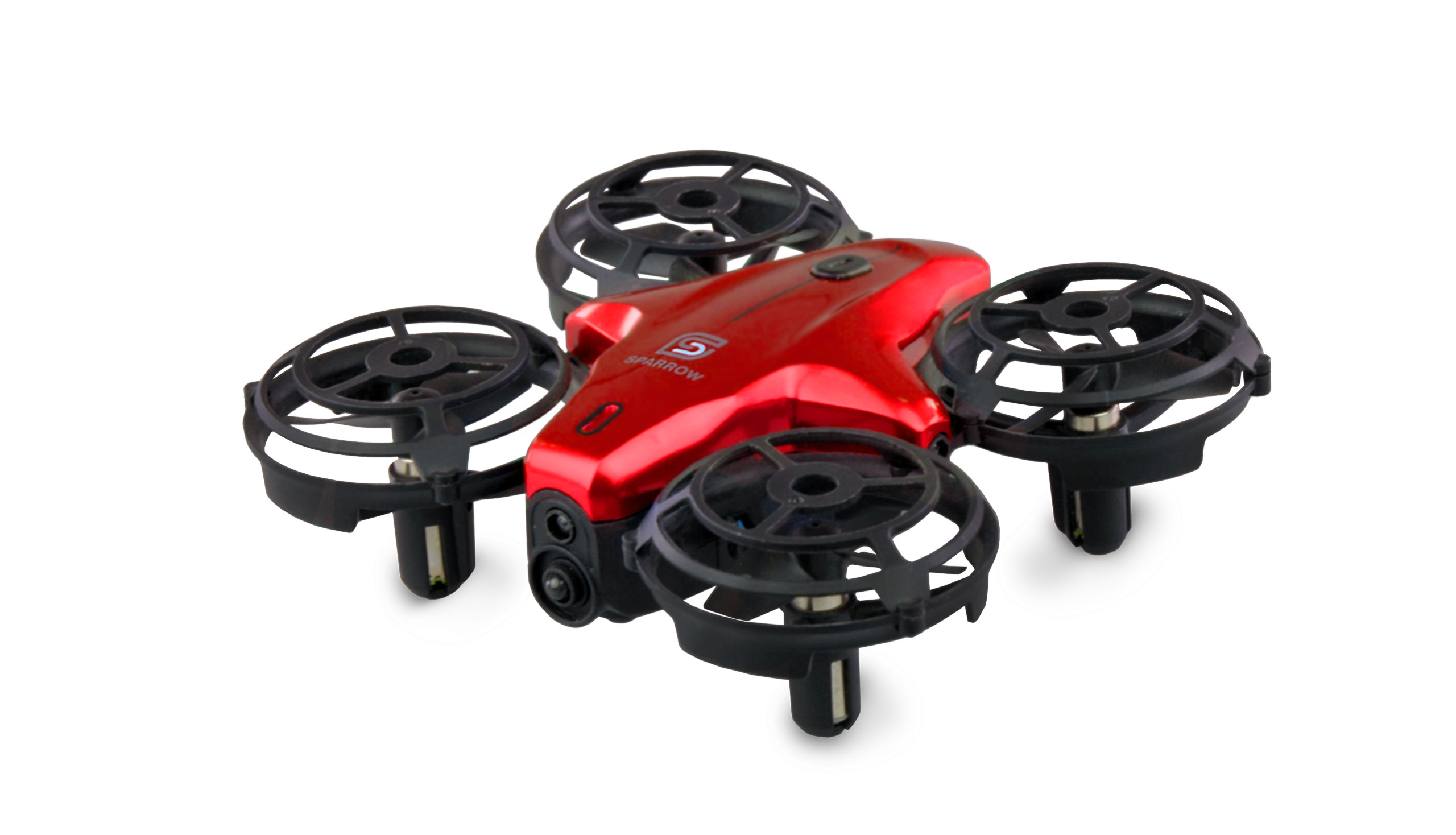 Amewi Sparrow Mini-Drohne mit Steuerungssensoren, rot 25324
