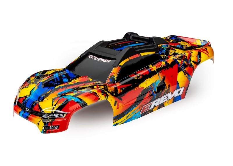 Traxxas Karo E-Revo Solar-Flare mit Aufkleber 8612