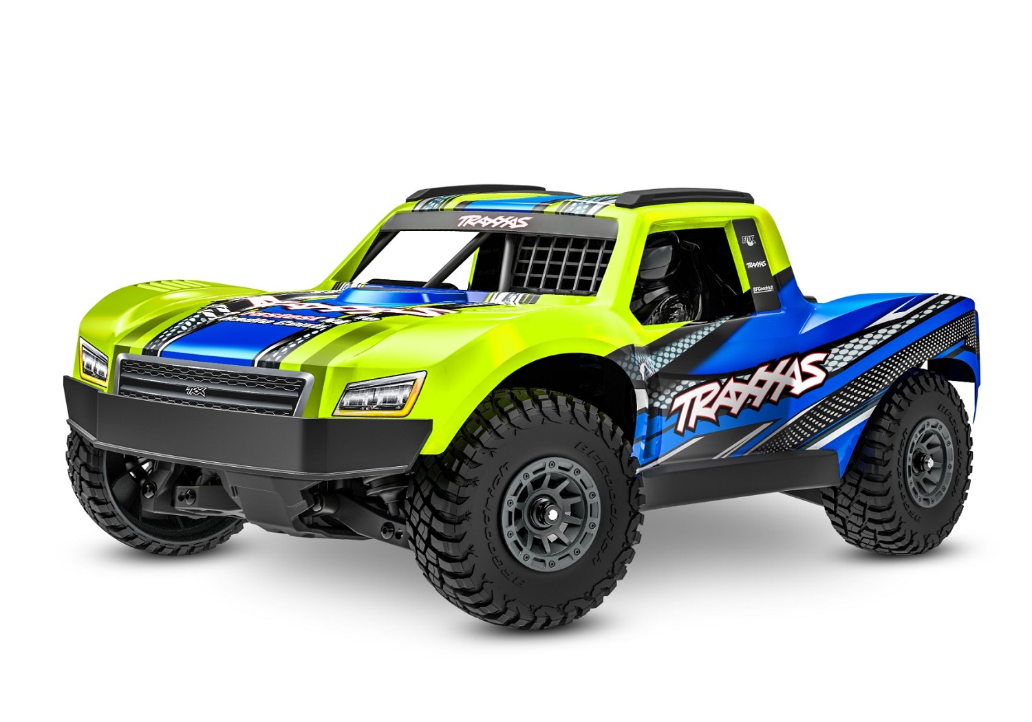 Traxxas MINI-Slash BL-2S 4x4 gelb 1/16 Short Course RTR Brushless mit 2S Lipo/Lader 10164-1 - Abbildung 1