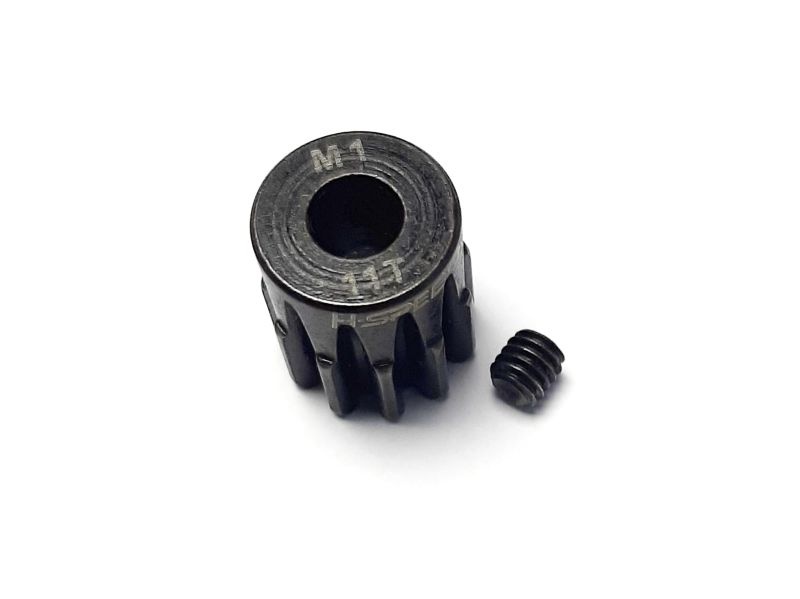 H-SPEED Stahlritzel 11 Zähne Modul 1 - 5mm Welle HSPX111
