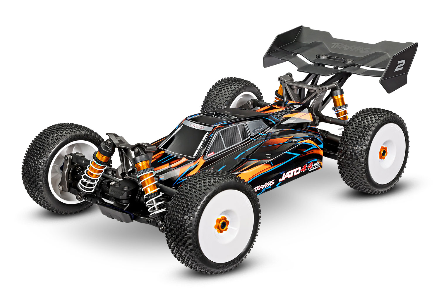 Traxxas JATO 4x4 VXL 4S Brushless Buggy orange HD-Teile RTR 90386-4