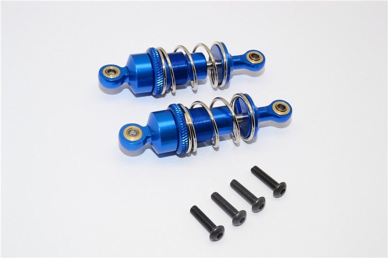 GPM Alu Dämpfer 53mm v/h blau Tamiya TT02
