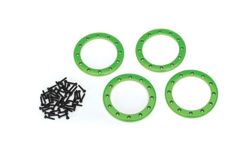 Beadlock Rings Grün (2.2') Alu (4) + Schrauben 8168G