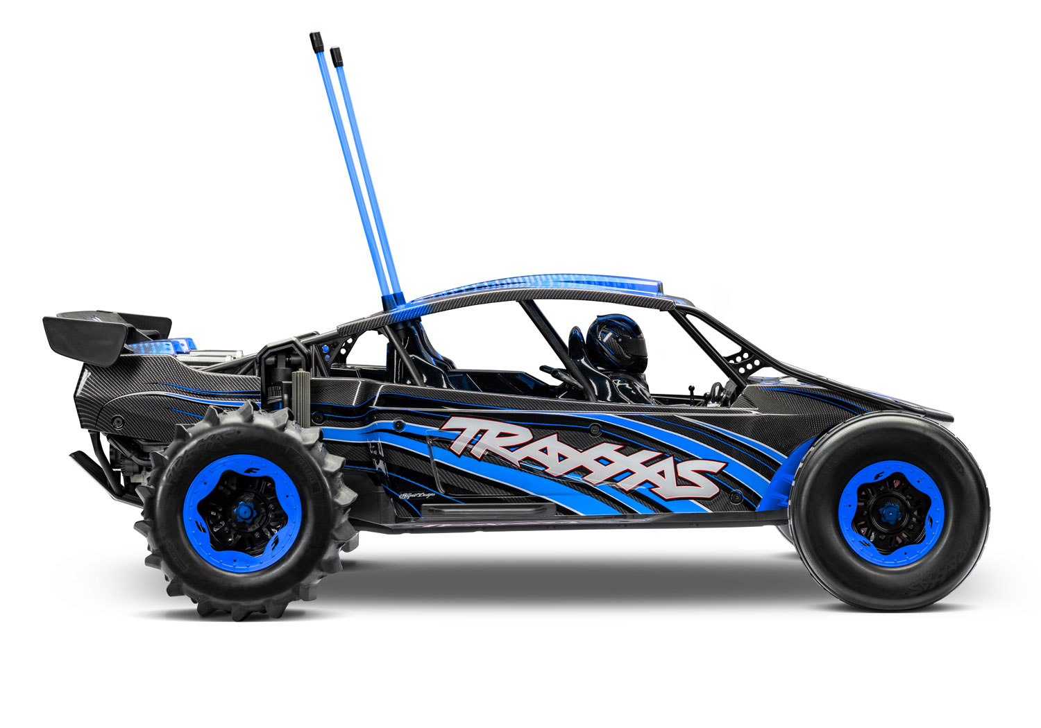 Traxxas FUNCO RWD 8S VXL 1/6 Sand Car Blau RTR Brushless o. Akku & Lader 109076-4