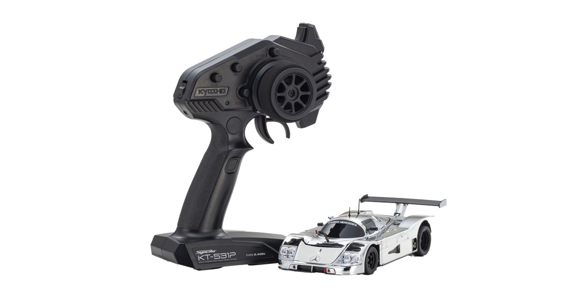 Kyosho Mini-Z MR04 RWD Sauber Mercedes C9 Chrome Silver (W-LM w/Gyro) 32362CRG - Abbildung 3