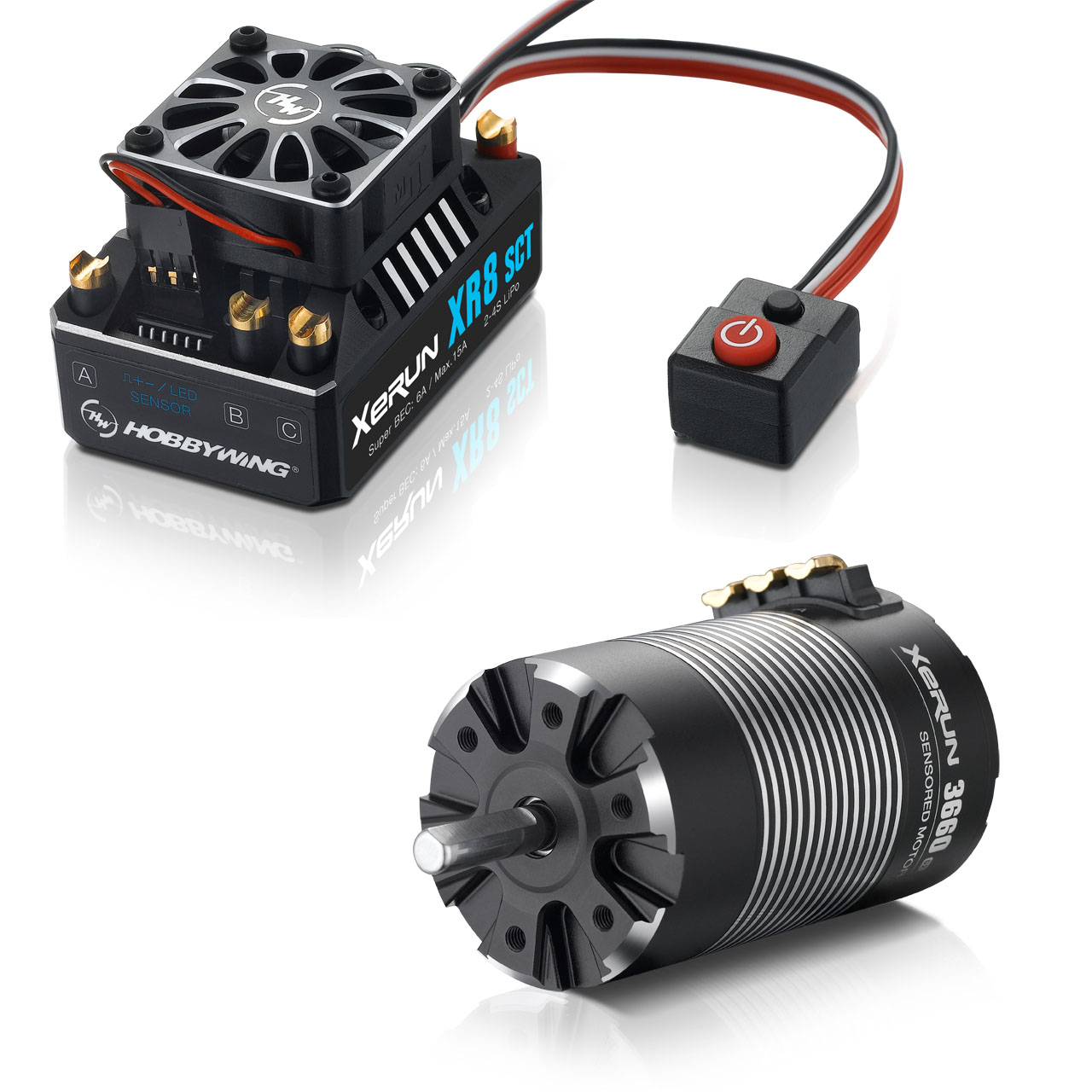 Hobbywing Combo XR8 SCT 3660SD C, 3200kv 38020413