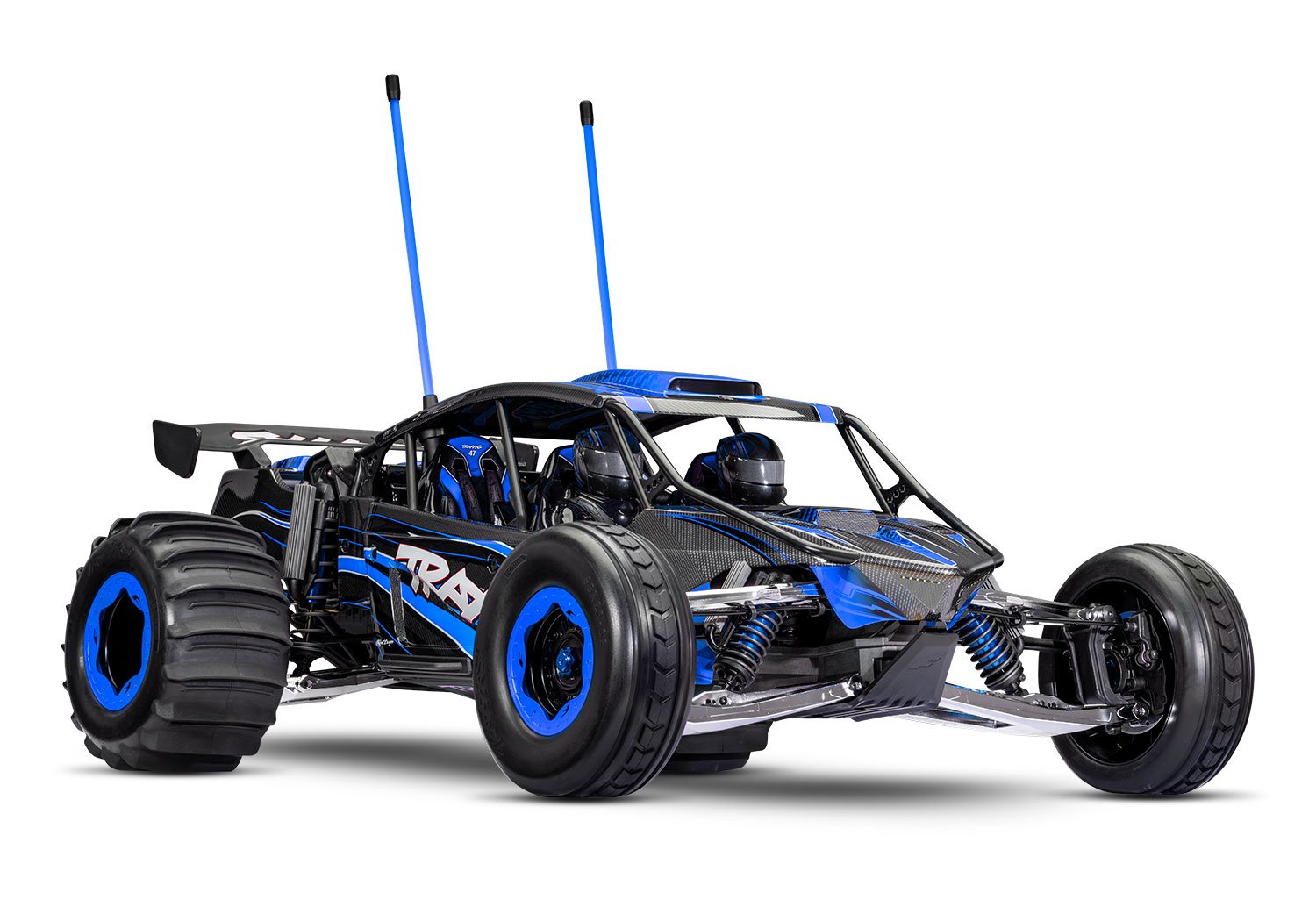 Traxxas FUNCO RWD 8S VXL 1/6 Sand Car Blau RTR Brushless o. Akku & Lader 109076-4