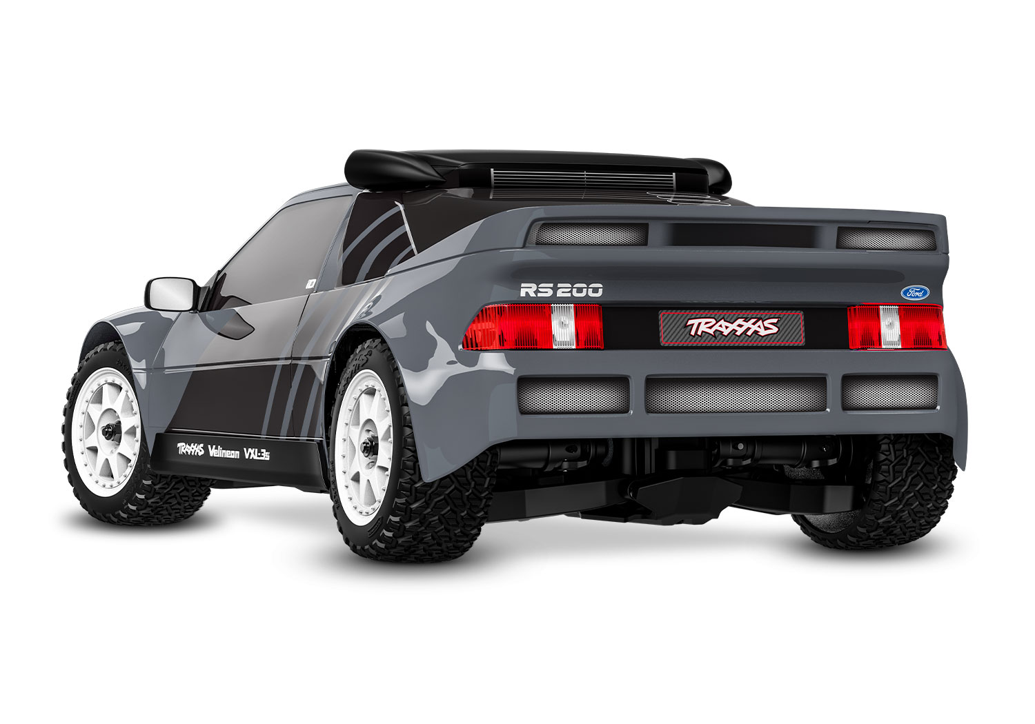 Traxxas Mini Rally Ford RS200 4x4 VXL Brushless RTR Grau mit Lipo/Lader 108046-1 - Abbildung 3