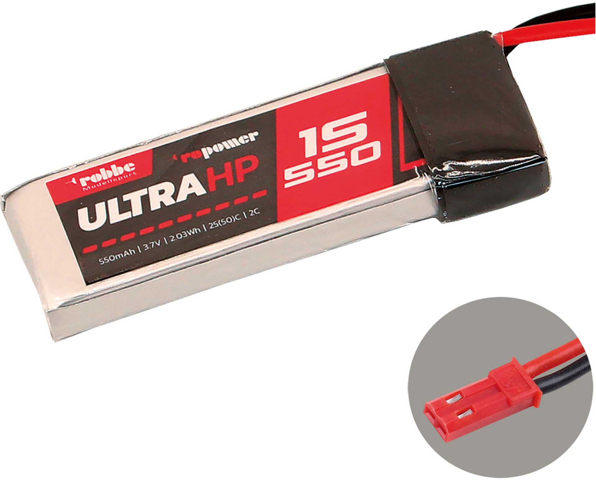 Robbe RO-POWER ULTRA HP 550MAH 3,7 VOLT 1S 25(50)C LIPO AKKU 7323