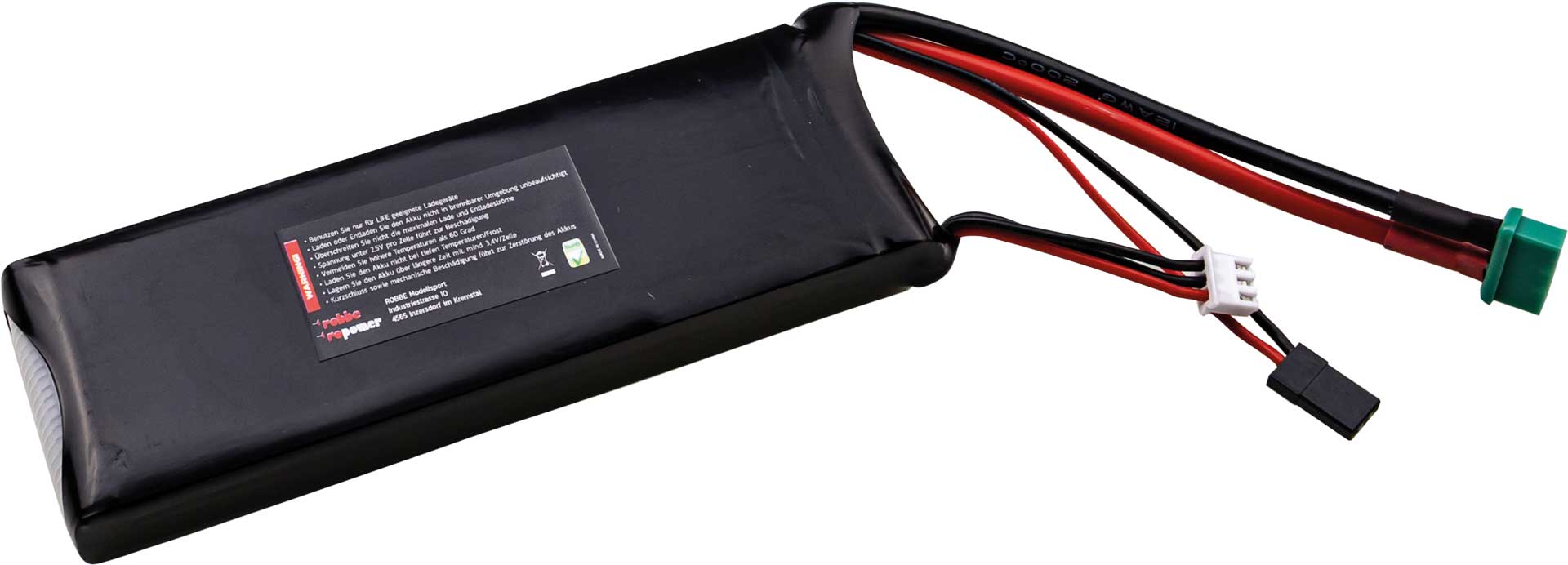 Robbe RO-POWER ULTRA LIFEPO4 3800MAH 6,6V 25(30)C 2S LIFEPO4 Akku MPX/JR/XH Stecker 7415