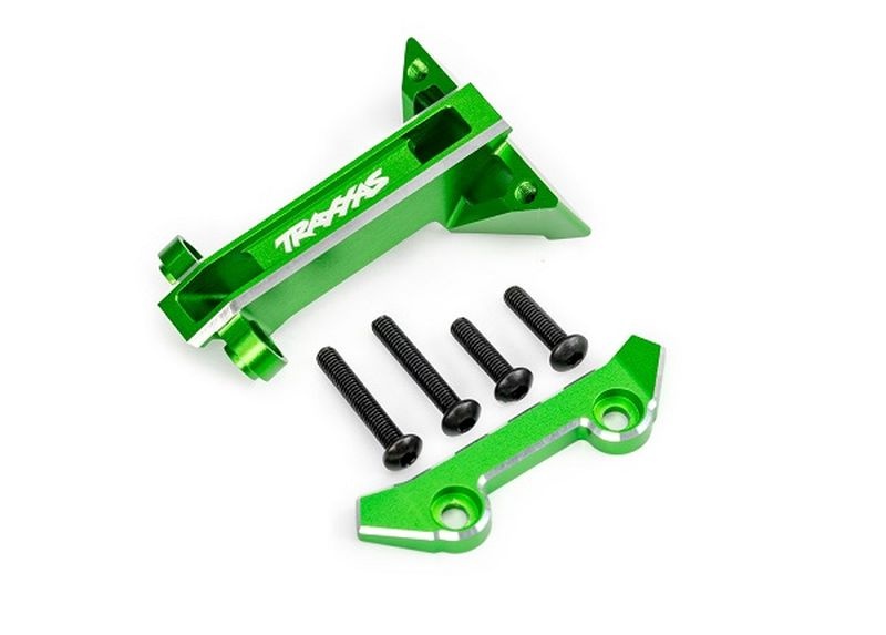 Traxxas Alu grün Dämpfer-Brücken Befestigung vorn Jato 4x4 9061-GRN