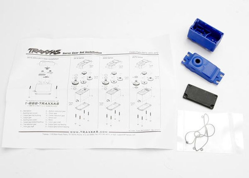 Traxxas Servo-Gehäuse+Dichtungen 2056 und 2075 2074