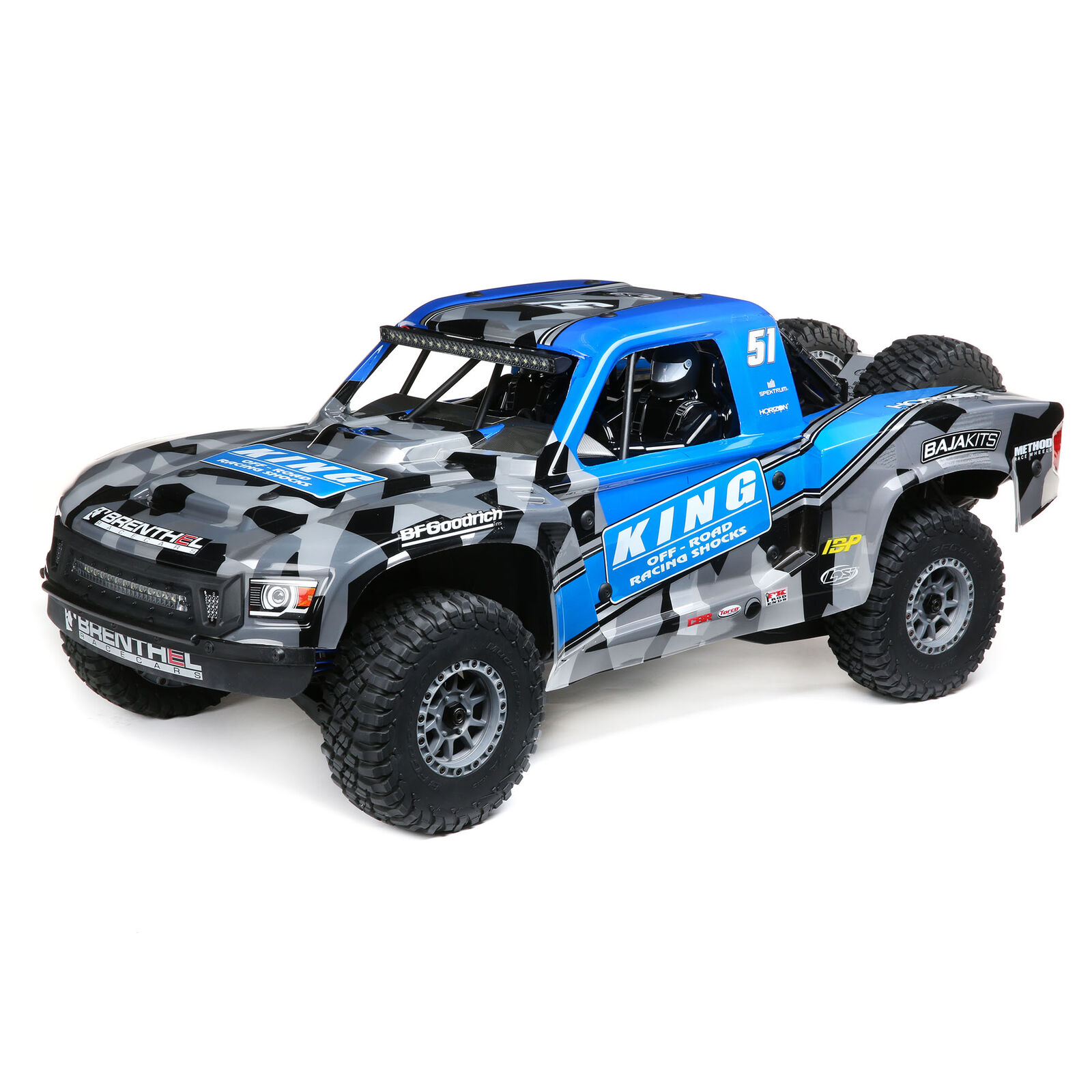 Losi Super Baja Rey 2.0 1/6 4WD Elektro Desert Truck-King Blau LOS05021T2