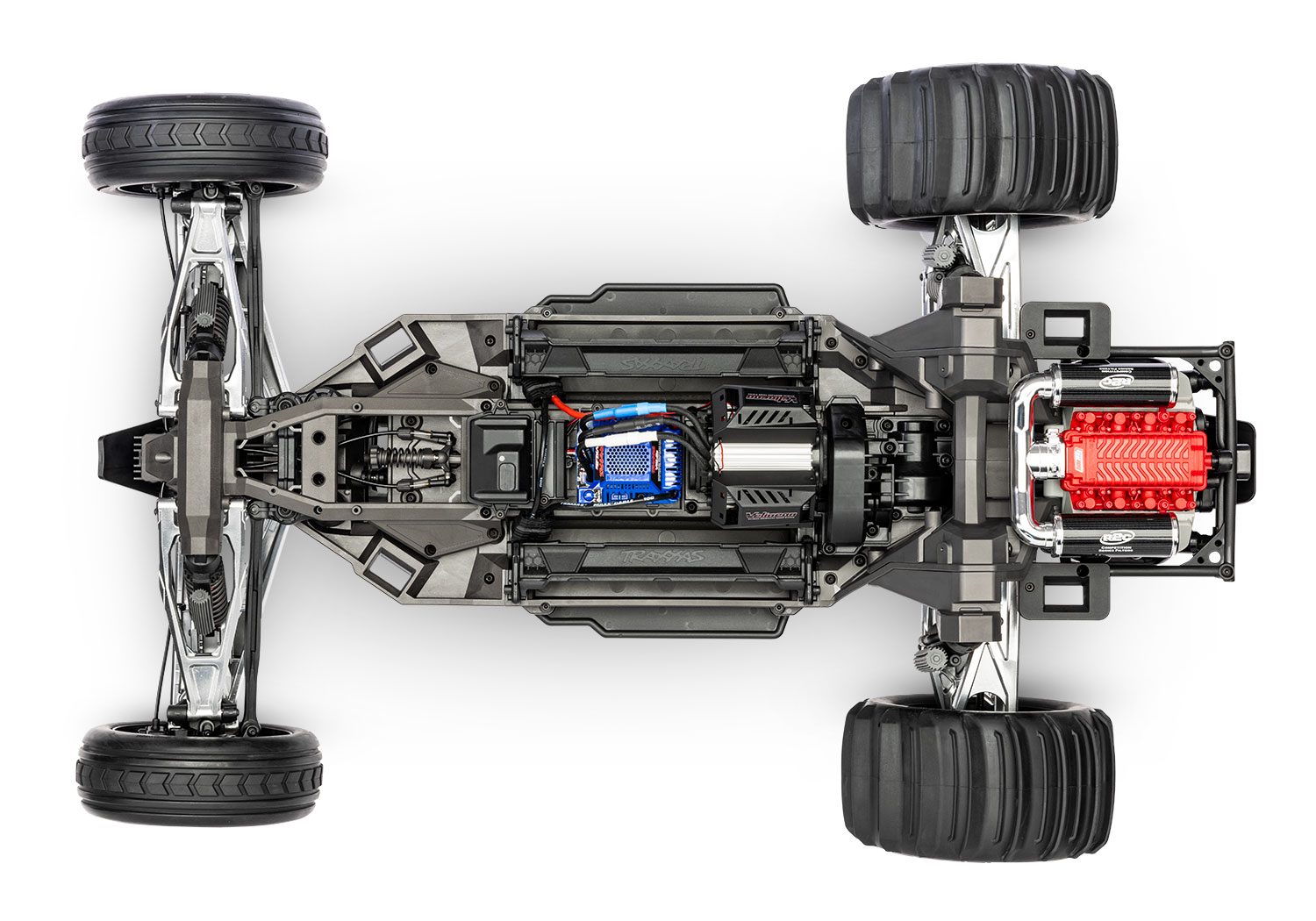 Traxxas FUNCO RWD 8S VXL 1/6 Sand Car Blau RTR Brushless o. Akku & Lader 109076-4