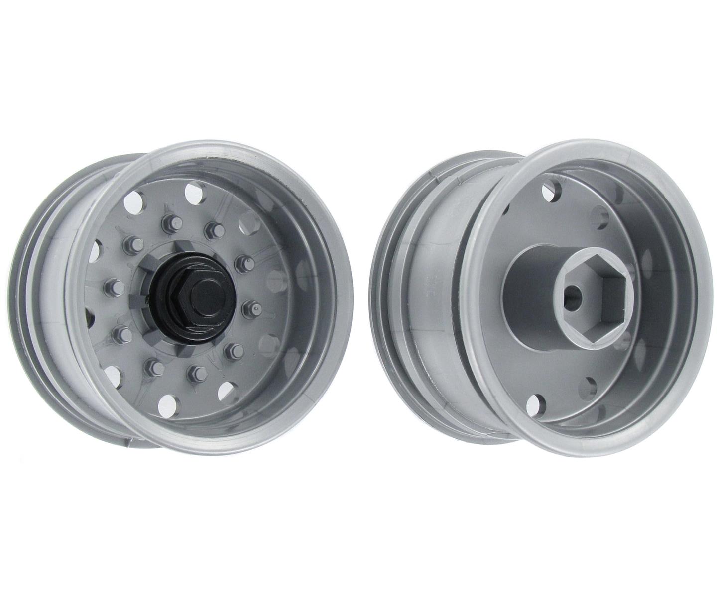 Carson 07026 1:14 Aufliegerfelge Breitreif.Silber (2) 500907026