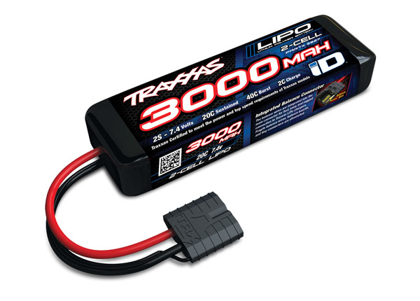 Traxxas LiPo Power Cell 3000mAh 7,4V 2s 20C mit iD-Stecker (L155xH25xB45mm) 2827X