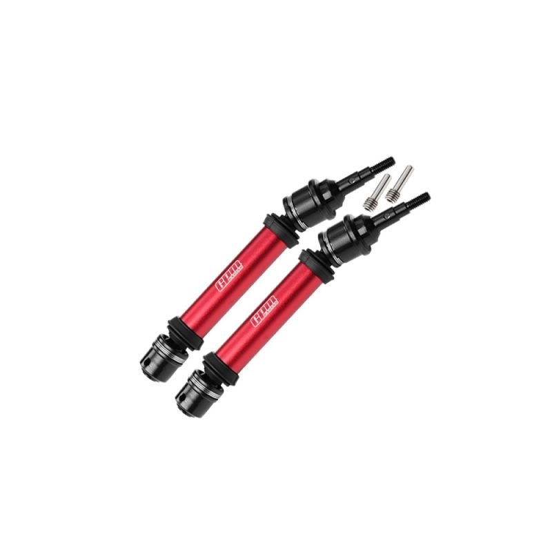 GPM Carbon-Stahl & Alu-Antriebswellen rot TRX RaptorR/Rustler/Slash/Stampede/Jato 4x4 V FR102FR