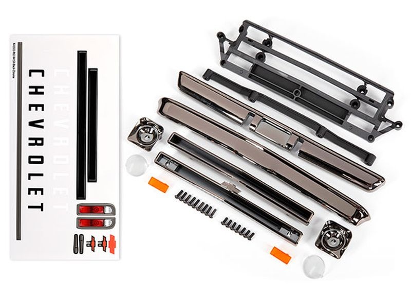 Traxxas Karo Anbauteile Chevrolet C10 schrarz chrom 9415X