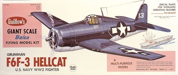 Guillow Hellcat 1:16  Scale Balsabausatz 1005