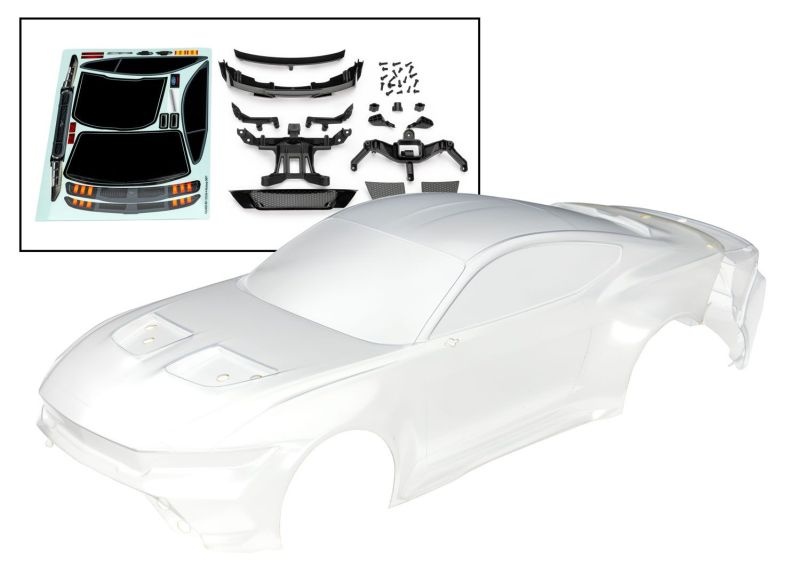 Traxxas Karosserie Ford Mustang klar mit Anbauteilen 4-Tec Drift 10511