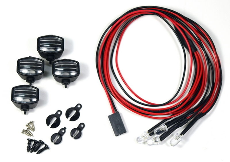 Absima Nebelscheinwerfer Set Eckig inkl. LED's 1:10 (4 St.) 2320052