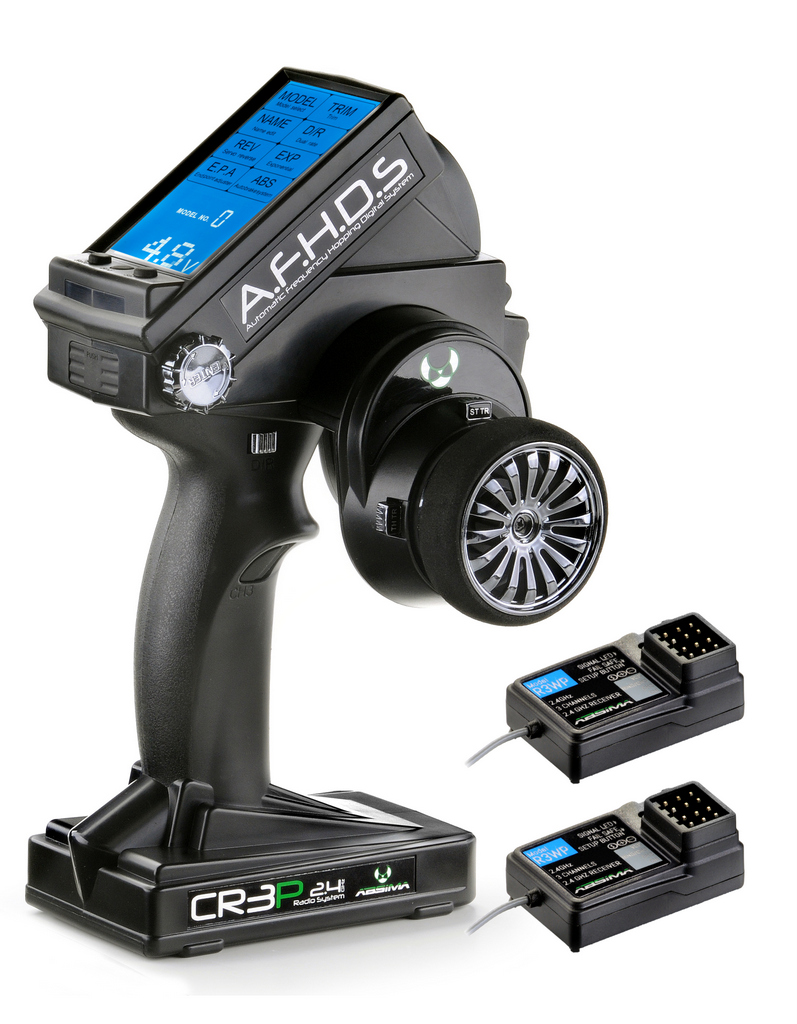 Absima 3-Kanal Fernsteuerung CR3P 2.4GHz inkl. 2 Empfänger 2000102