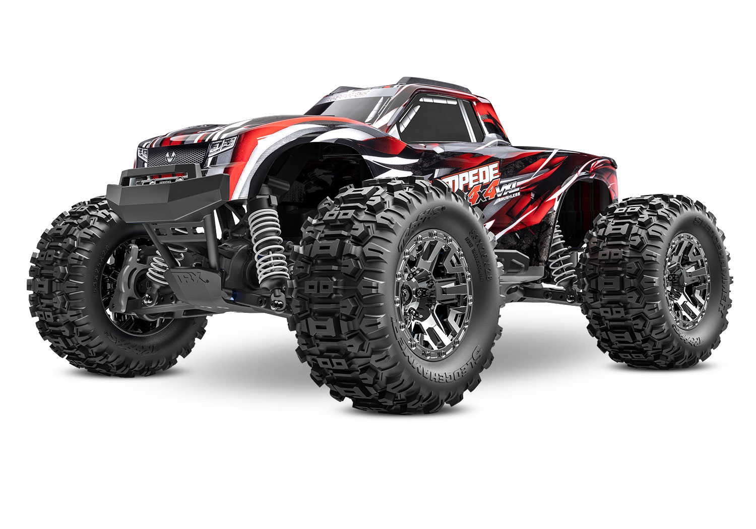 Traxxas Stampede 4x4 VXL HD Rot 1:10 Brushless Monstertruck RTR 90376-4