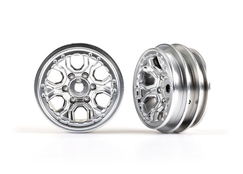 Traxxas Felgen 1.0 (satin chrome) (2) 9770-SATIN