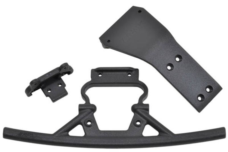 RPM Bumper vorn & SkidPlate schwarz Losi Baja Rey 73742