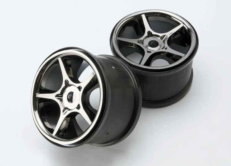 Traxxas Felgen Gemini 3,8 schwarz/chr. 5372X