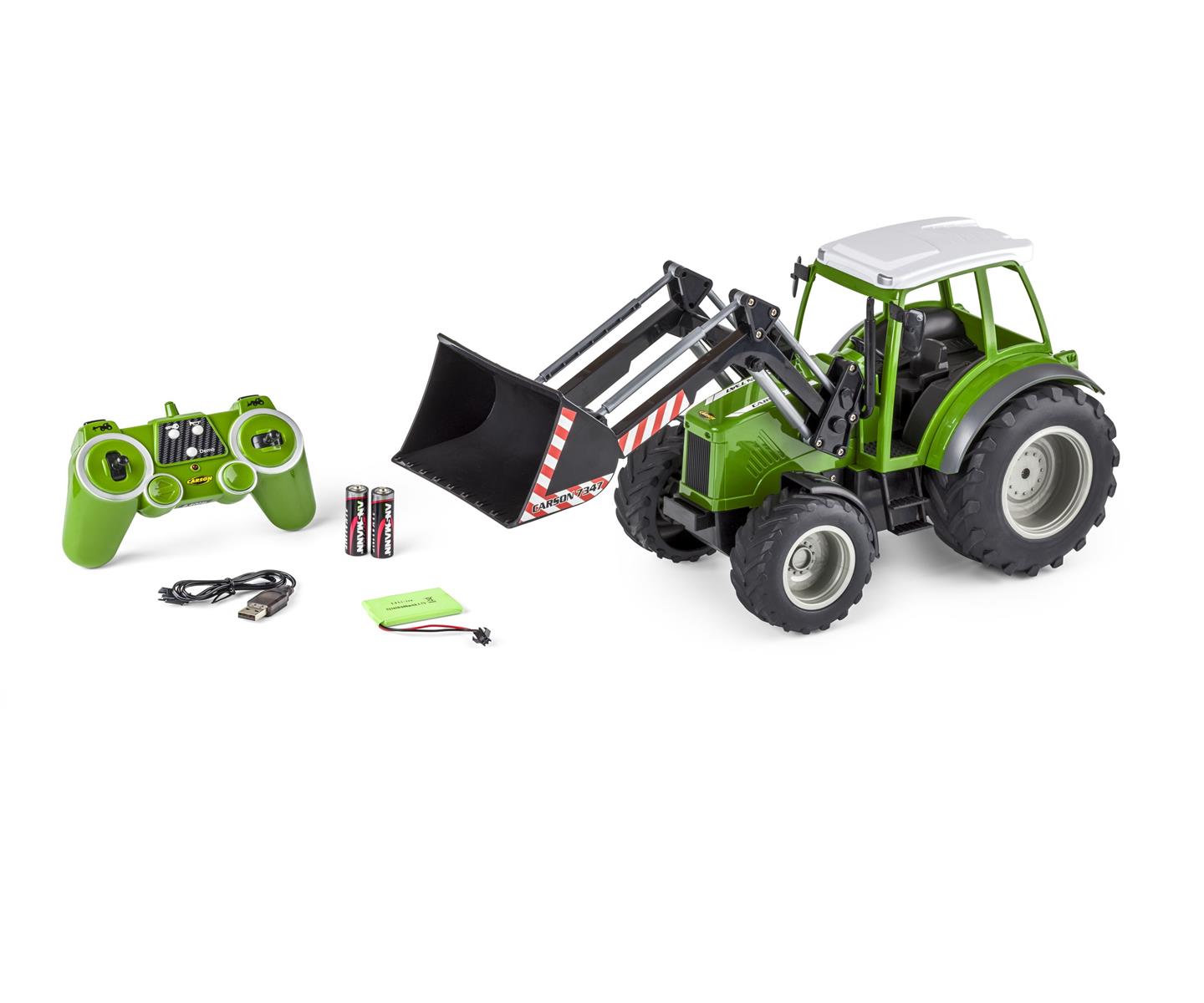 Carson 07347 1:16 RC Traktor m. Frontlader 2.4G 100% 500907347