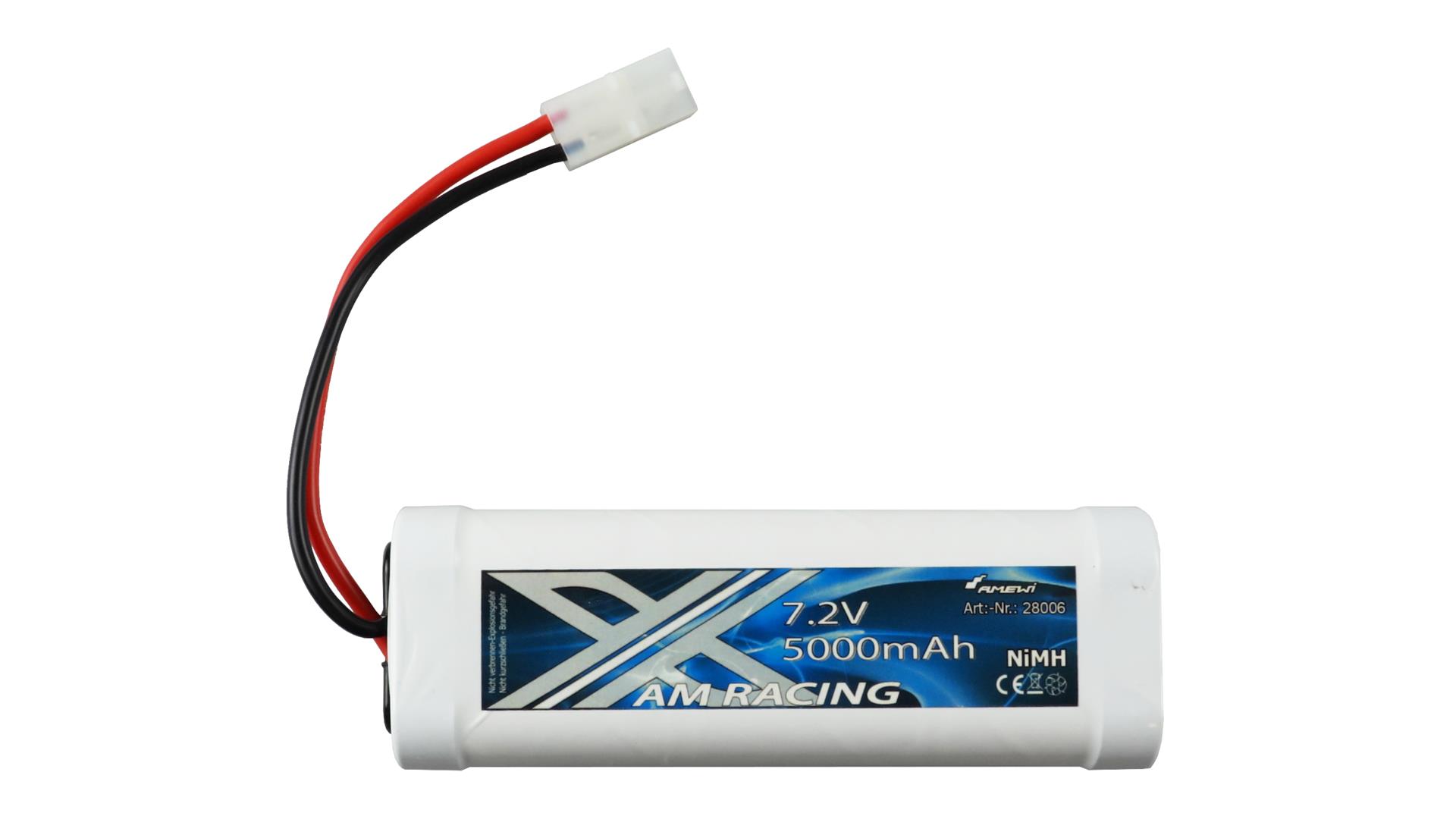 Amewi AMX RACING NiMH Akku 7,2V 5000mAh Tamiya Stecker 28006
