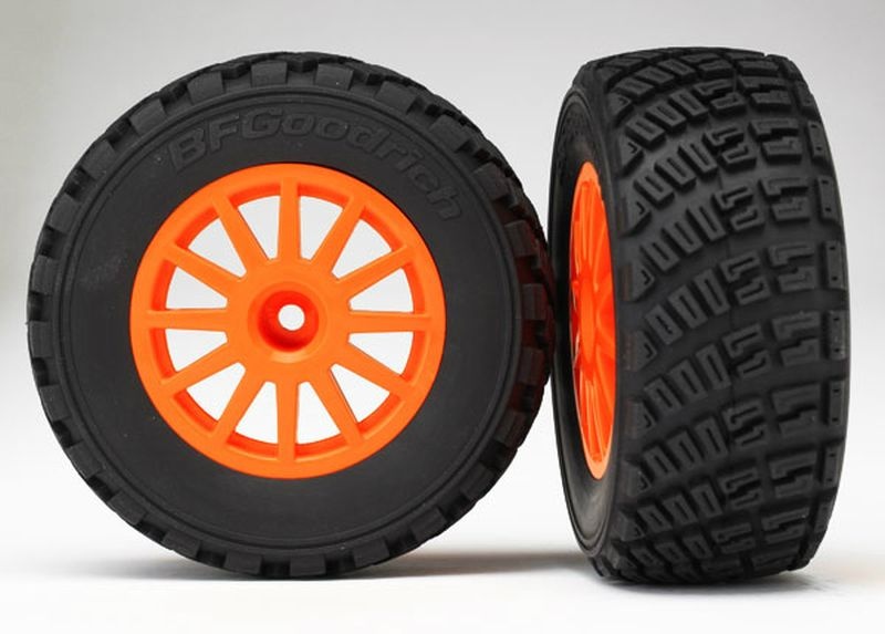 Traxxas Reifen auf Felge orange 7473A