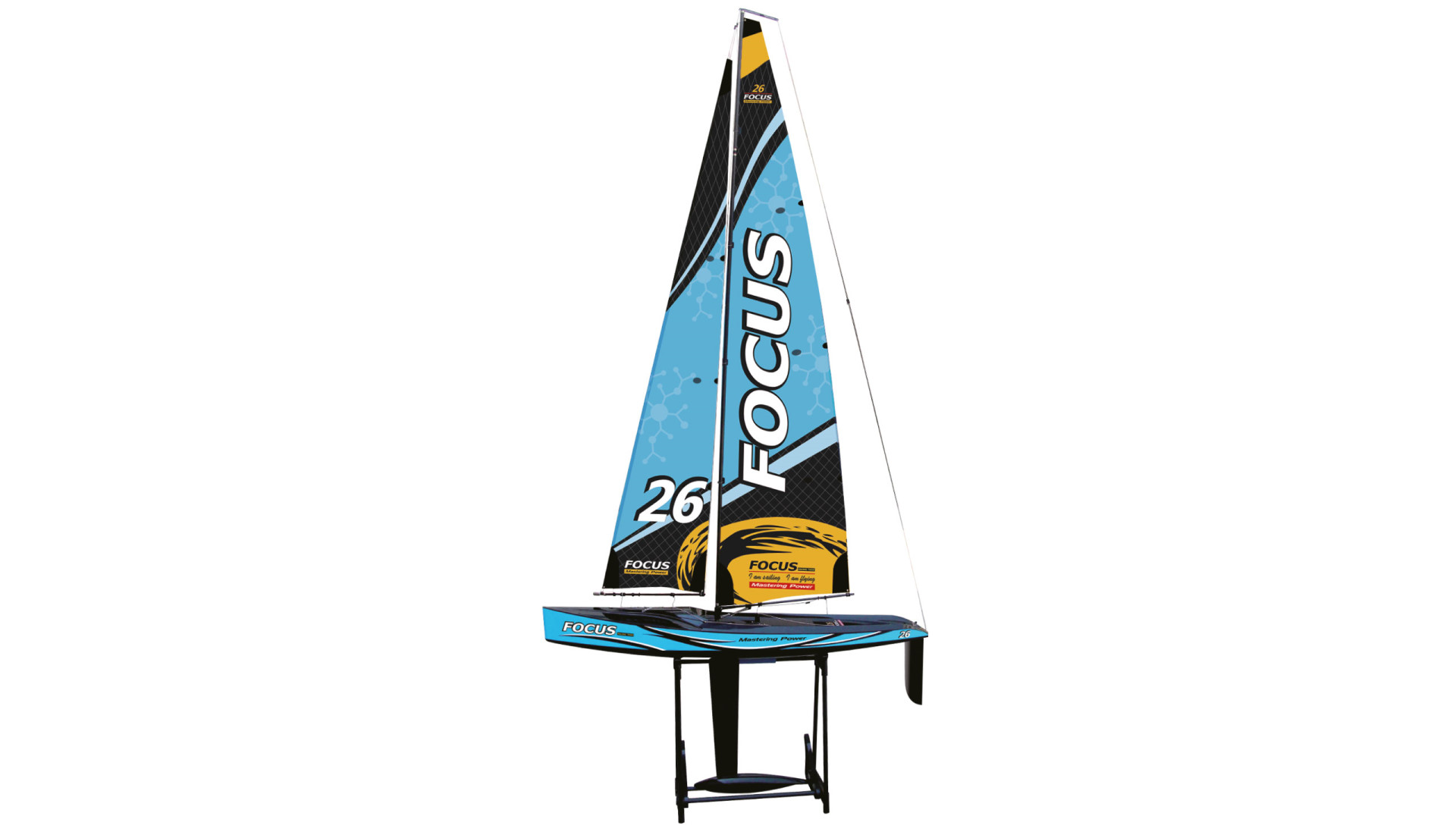 Joysway Focus III Racing Segelyacht 100cm 2,4GHz RTR blau 8812V3
