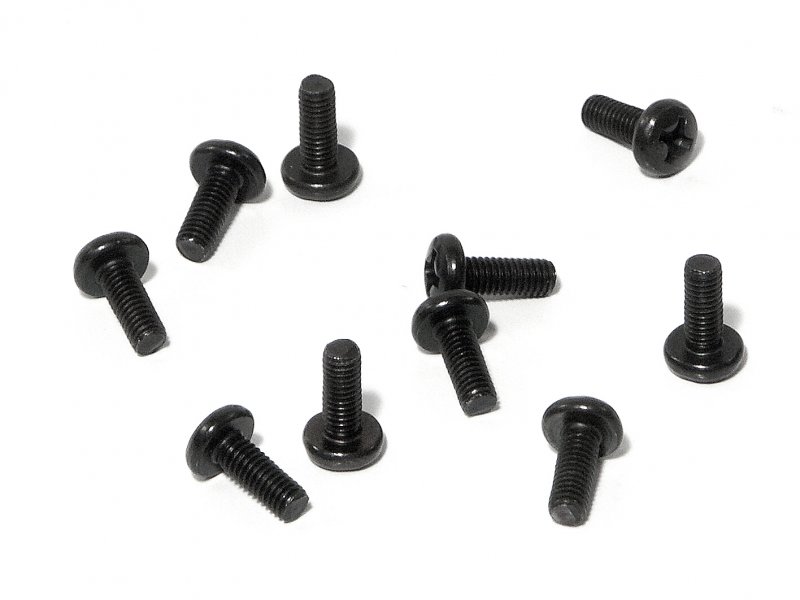 HPI Flachkopfschraube M3x8mm schwarz (10St) Z517