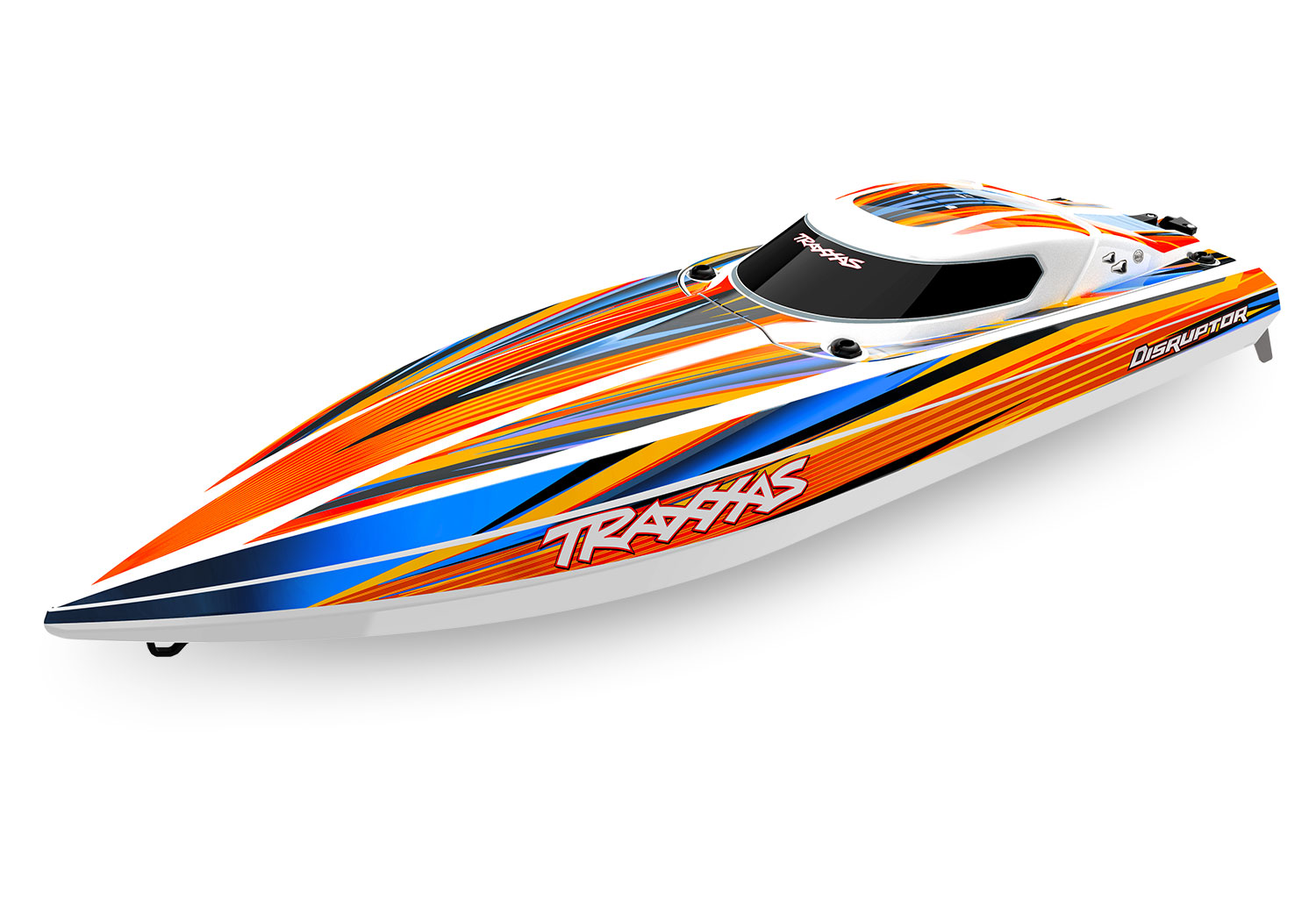 Traxxas DISRUPTOR Orange 26 Zoll Brushless Rennboot V-Rumpf 106064-4