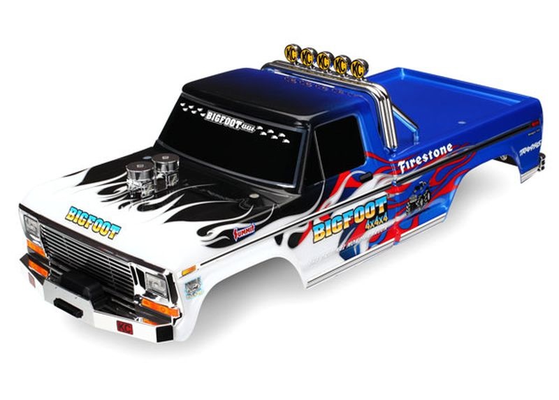 Traxxas 3653 Karo Bigfoot Flame Officially Licensed replica (lackiert)
