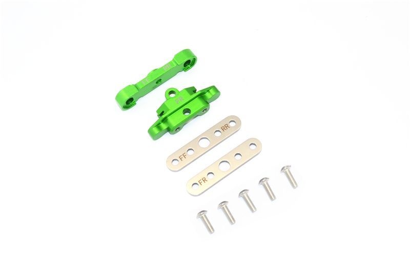 GPM Alu Querlenkerhalter unten vorne grün Traxxas MAXX