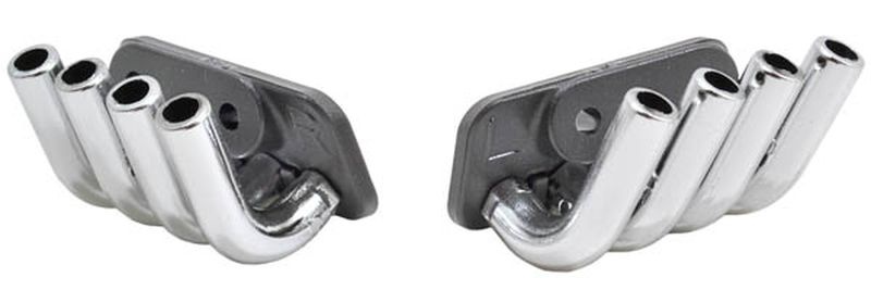 RPM Zoomies Seiten-Auslass-Auspuff-End-Rohre chrome Karo-Zubehör 70853