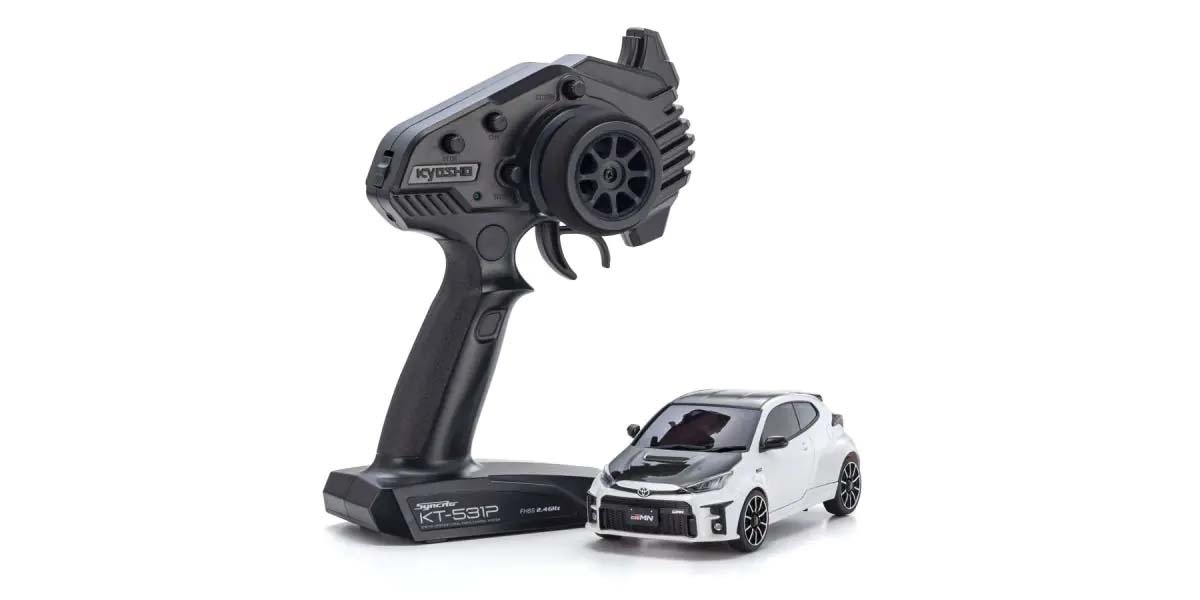 Kyosho Mini-Z AWD Toyota GRMN Yaris Rally Package White Pearl (MA020-KT531P) 32648PW - Abbildung 3
