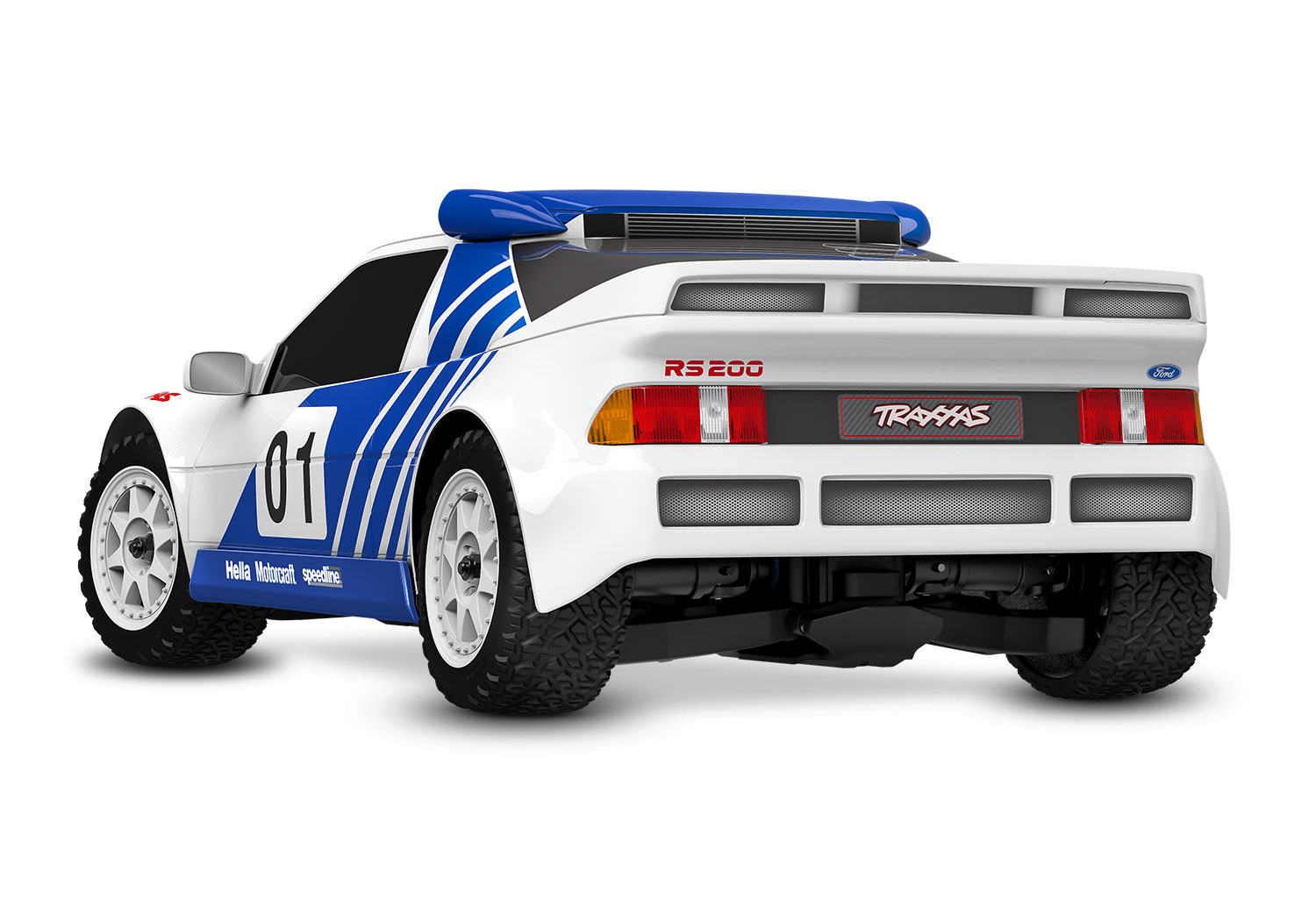 Traxxas Mini Rally Ford RS200 4x4 VXL Brushless RTR, mit 2S Lipo/Lader 108046-1 - Abbildung 3