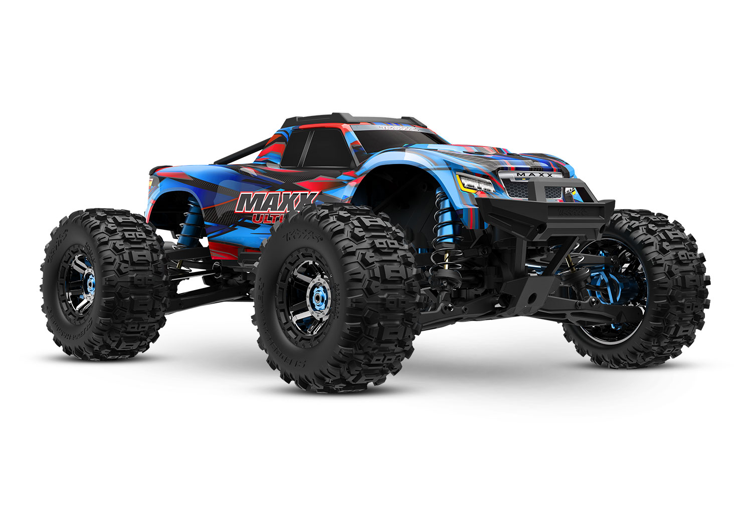 Traxxas MAXX Ultimate 4x4 blau 1/10 Monster-Truck RTR Brushless, ohne Akku/Lader 89087-4 - Abbildung 1