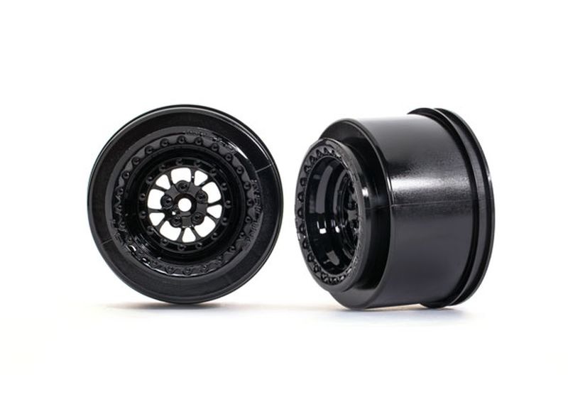 Traxxas Felgen schwarz glänzend hinten (2) 9473
