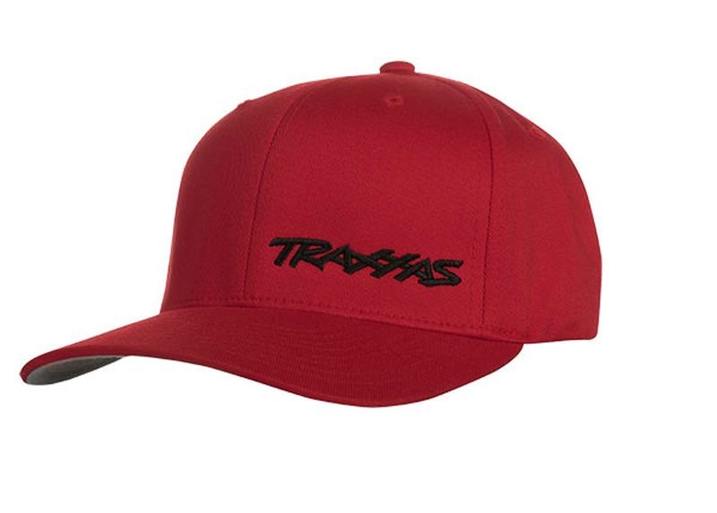 Traxxas Cap Flex Hat Curve Bill Red/Black LXL 1187-RBL-LXL