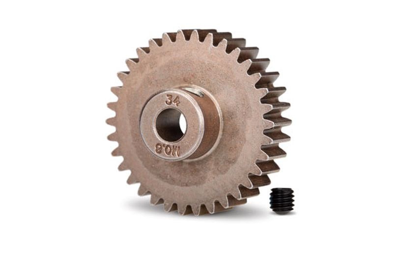 Ritzel 34 Zähne 32DP M0.8 Stahl 5mm inkl. Madenschraube 5639