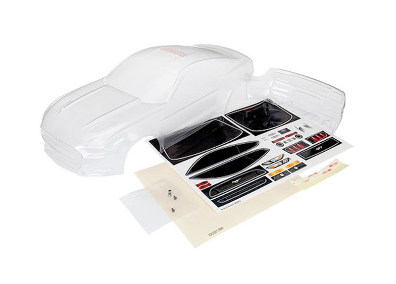 Traxxas Karosserie Ford Mustang (klar, unlackiert)/ Window Masks/ De 8312