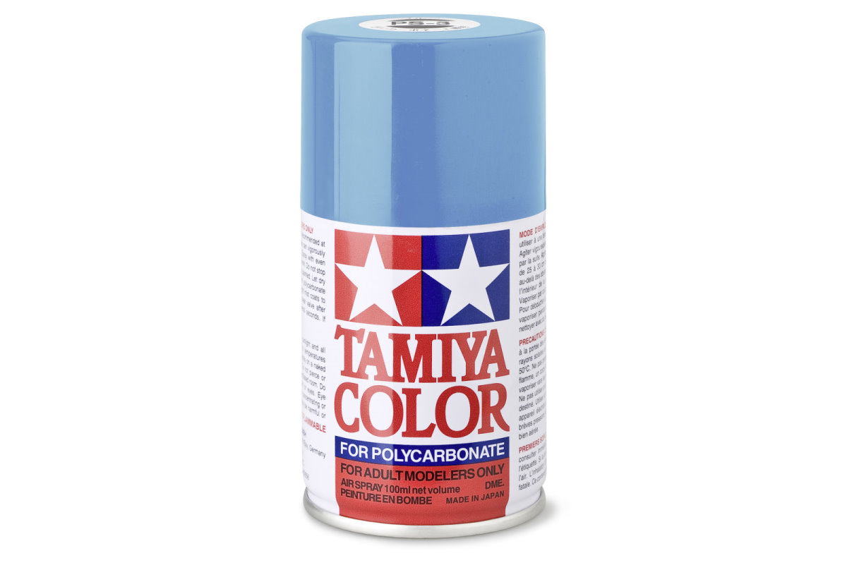 Tamiya Color Lexan Spray Farbe PS-3 Hellblau PS3 Light Blue 100ml 300086003