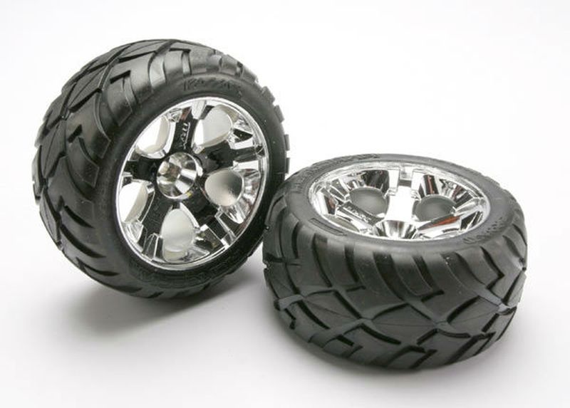 Traxxas Felgen + Reifen verklebt 5576R